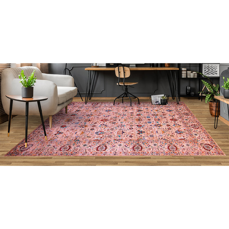 Tapis multicolore de haute qualité noué à la main, Rectangle 8 pi x 10 pi