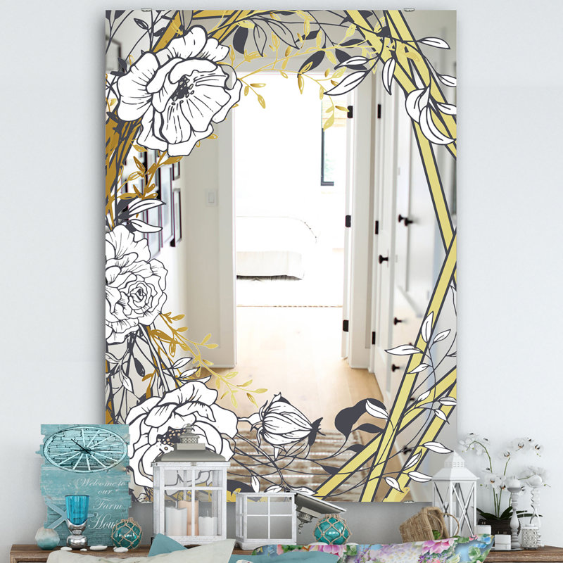 Miroir de salle de bain Botanical, H 39,4 po x l 29,5 po