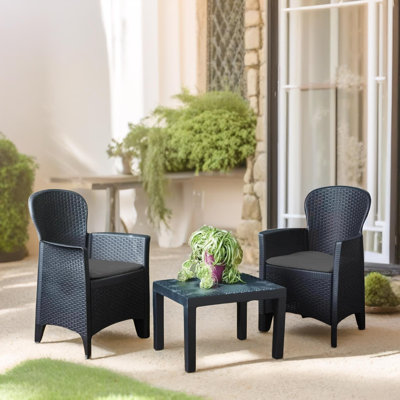 2 - Person 59cm Long Bistro Set