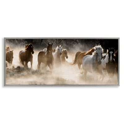 " Striking Horse Herd Galloping Rural Wildlife " by Danita Delimont