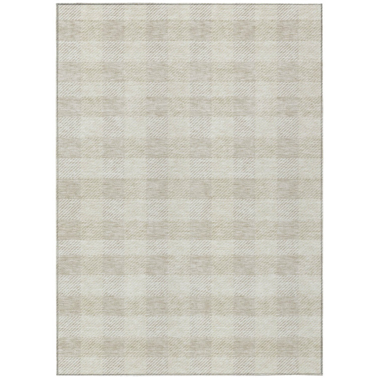 Colzie Flatweave Checkered Indoor / Outdoor Rug
