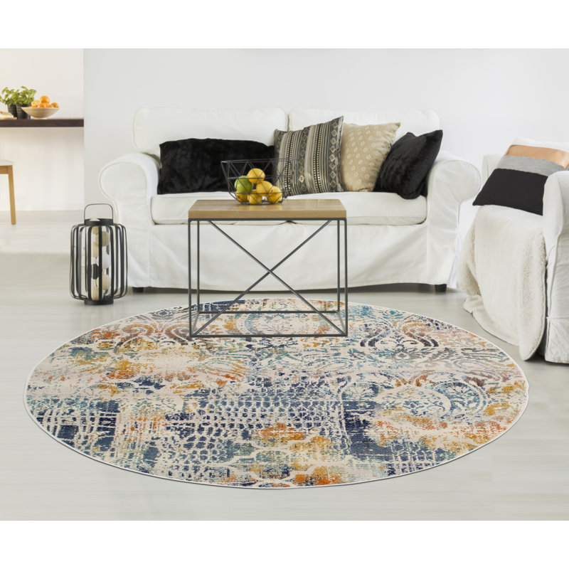 Anselmo Indoor Rug, Round 5'