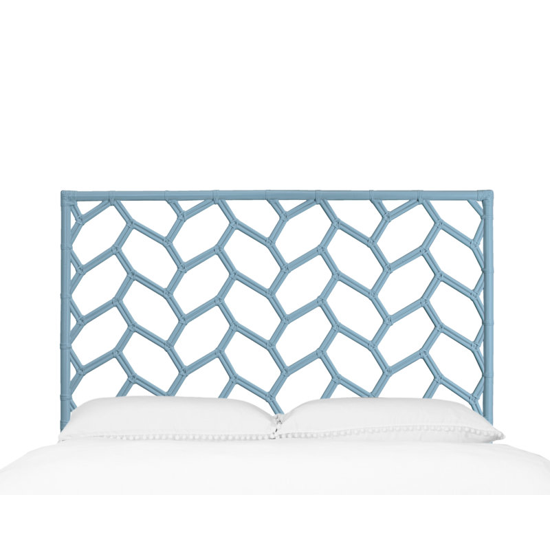 Tête de lit Silas, Bleu piscine, Grand