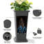 Pot de fleurs conique en plastique de 61 cm de hauteur (lot de 2) avec soucoupe de drainage, pot carré d'intérieur et d'extérieur pour porche, terrasse et jardin-257257045