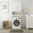White 3 Tier Wall Mount Over Toilet Storage Cabinet, Single Door Adjustable Shelf Household Cabinet
