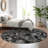 Premium Machine Washable Prisco Black Rug-1880302275