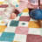 Colorful Diamond for Kids Washable Non-slip Rug Confetti on Cream-477690671-470197555