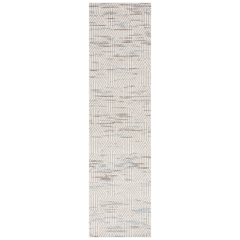 Garrey Hand Loomed Performance Geometric Rug, Runner 2'3" x 9'