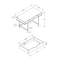 Bureau d'ordinateur, bureau personnel, ordinateur portable, tiroirs de rangement