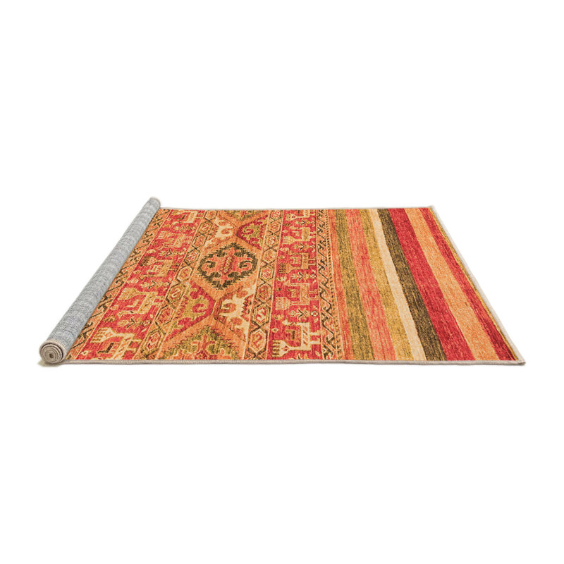 Malaine Performance Striped Indoor Rug, Square 4'