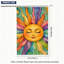 Drapeau suspendu arc-en-ciel Sun Sun avec œillets, 90 x 60 cm / (35 po x 24 po)