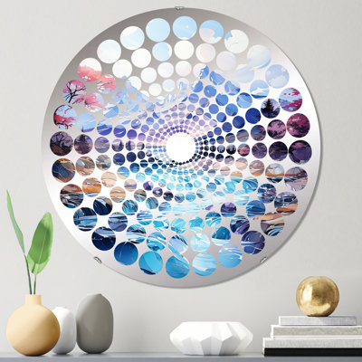 Miroir mural rond Njteh