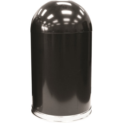Dome Top Steel Open Kitchen Trash Cans - 20 Gallons