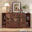 Corner Tv Stand For Tvs Up To 65 Inch With Power Outlet, Corner Entertainment Center With Storage Cabinet And Glass Doors, Mid Century Modern Tv Stand For Living Room, Bedroom-655024907