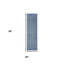 Tapis de couloir d'extérieur antidérapant à rayures bleues et grises 2 pi x 8 pi