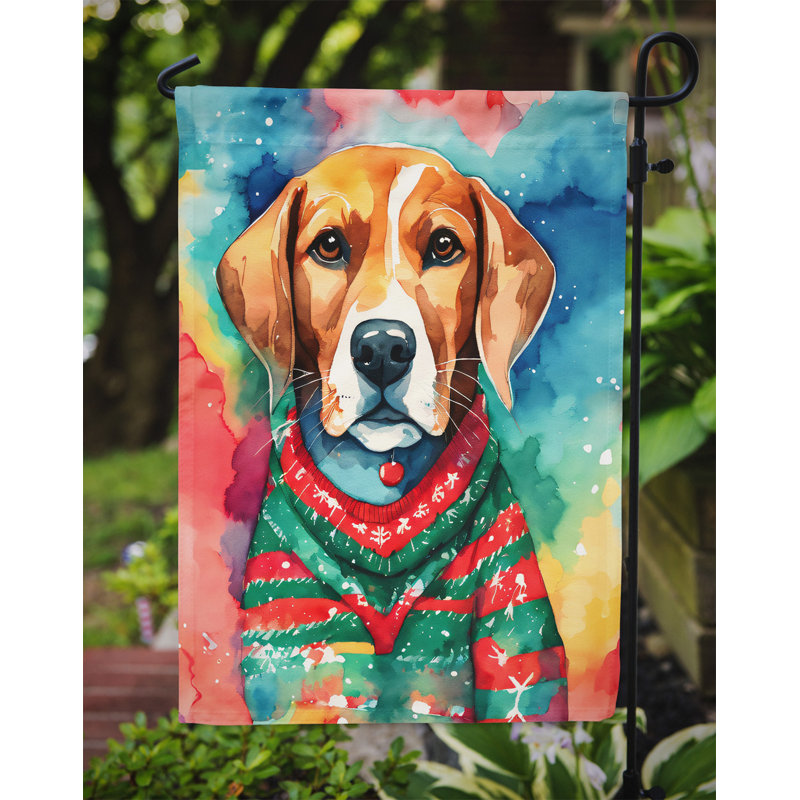 Drapeau de jardin en polyester à 2 faces, H 15,5 po x l 11,25 po