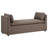 Upholstered Accent Bench with Armrests Brown-120704536