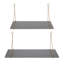 Deux tablettes à supports Doddington
