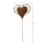 Piquets de jardin 3 pièces Elegant Heart