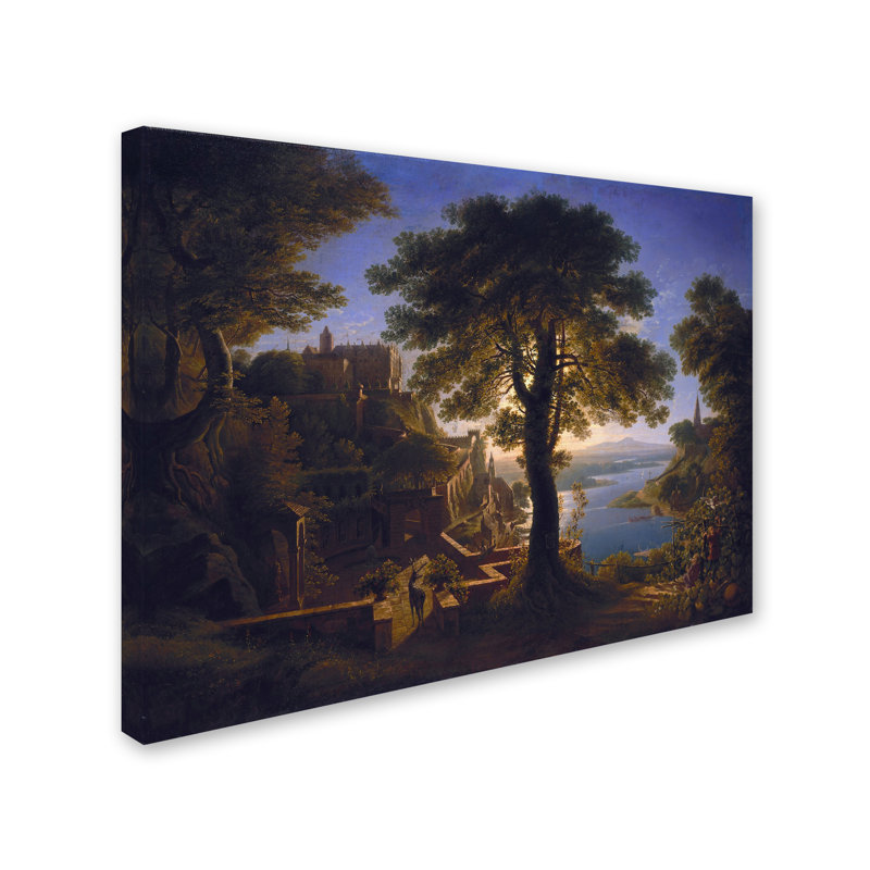 « castle », reproduction sur toile tendue, H 14 po x l 19 po