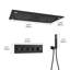 Camino 28"X15" 4-Function Flush Mounted Thermostatic Shower System with LED Light and Bluetooth Music-110585238