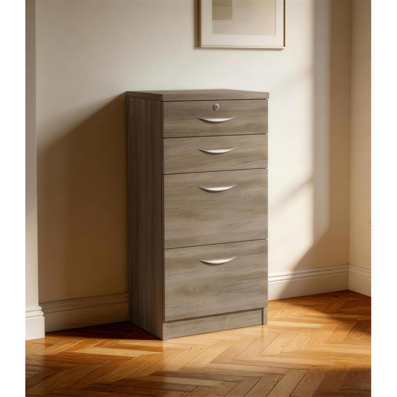 Bettilou 48cm Wide 4 -Drawer File Cabinet, Grey Nebraska