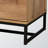 Brion Brown 5-Drawer Chest With Black Metal Leg & Polymer Handle, 38.71" H X 38.45" W X 15.59" D