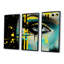 «Green and Yellow Woman Chic Eye Elegance», art mural tendance-414802105-414802107