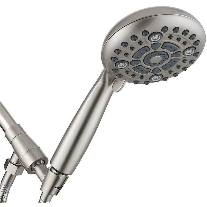 Pomme de douche à main massage/jet, Nickel brossé