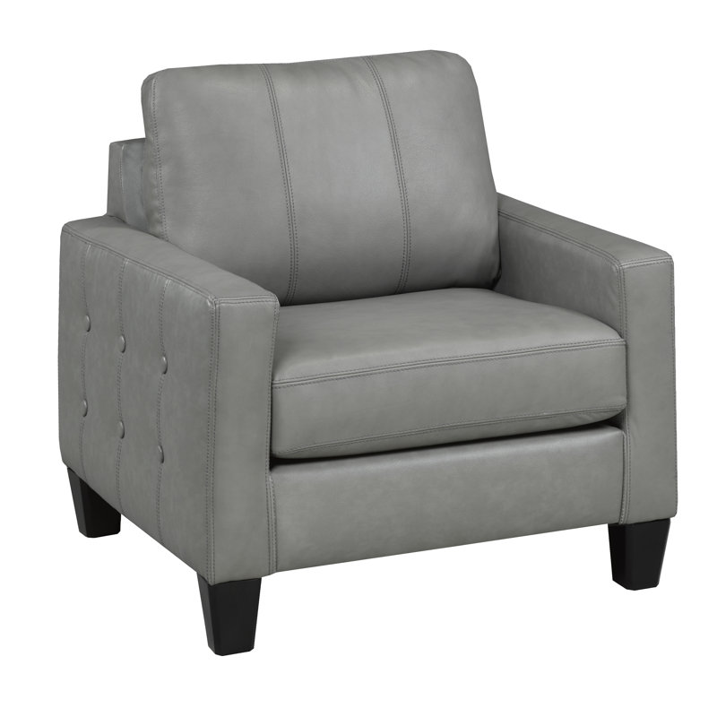 Fauteuil en cuir fleur 31 po Eilish