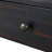 YDT Curved Farmhouse Console Table with Storage, Wooden Entryway Table with 2 Drawers, Distressed Black-413283738