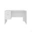 Bureau moderne avec deux tiroirs et rangement latéral, poste de travail d'ordinateur compact pour le bureau à domicile ou la salle d'étude