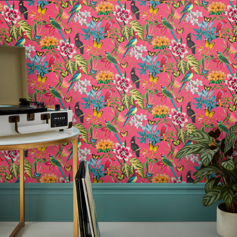 Envy Paradiso Multi Removable Wallpaper, Pink