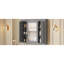 Armoire à miroir murale grise, 5 tablettes, minimaliste moderne, idéale pour les armoires de salle de bain, finition réglable, quincaillerie exquise,