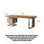 Bureau de luxe en bois massif clair-587258466