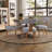 5-Piece Dining Set Mid-Century Modern Wooden Table & Upholstered Chair Set For Home, Kitchen, Dining Room-114651359-114651355