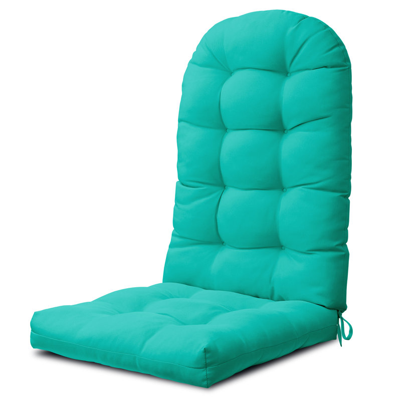 Adirondack Cushion Barrel Studio® 1 - Piece Outdoor Seat/Back Cushion, Teal