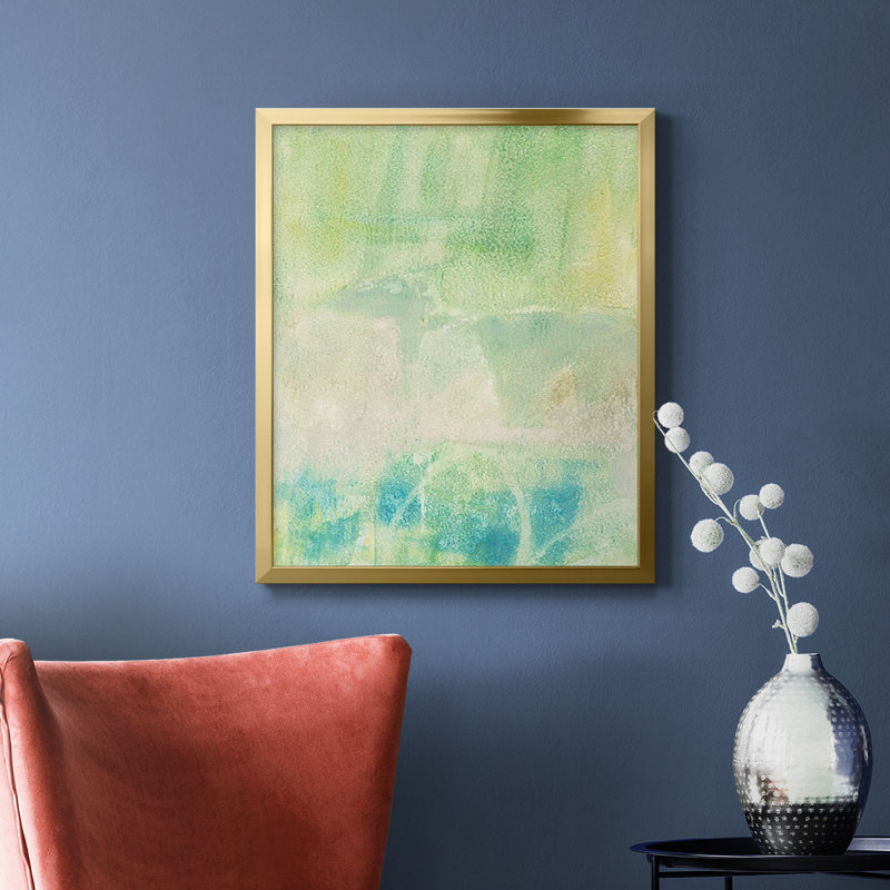 Toile encadrée de qualité supérieure Serus I - prête à être accrochée, Or, H 20 po x l 16 po