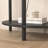 Half Moon Design End Table with Sliding Rattan Door