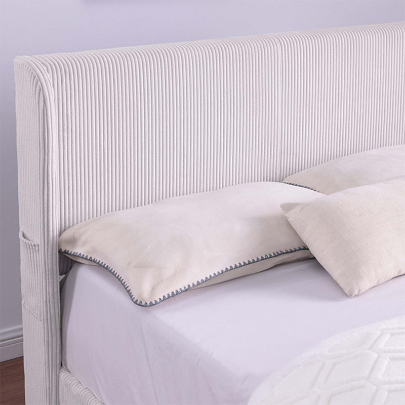 Bed, Kingsize (5'), Ivory