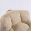 Fauteuil à billes surdimensionné en fausse fourrure multicolore, tissu de peau, rembourrage déchiqueté à haute résilience, sans assemblage, idéal pour la maison