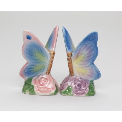 Ensemble salière et poivrière papillon Cosmos