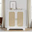 Buffet Buffet avec portes décoratives en rotin