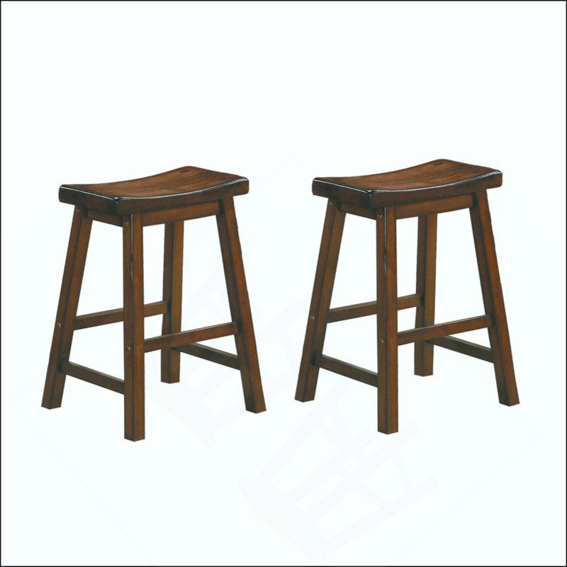 Ensemble de tabourets à hauteur de comptoir 2 pièces, Noir