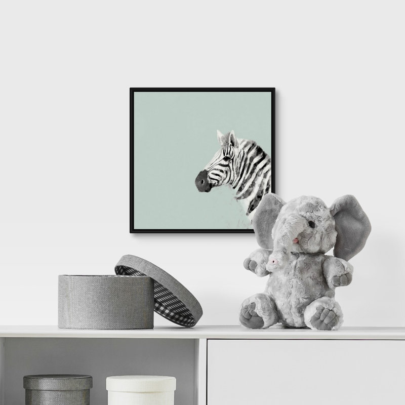 Art sur toile pop safari ii Siciliano, H 12 po x l 12 po x P 1,75 po, Cadre flottant noir