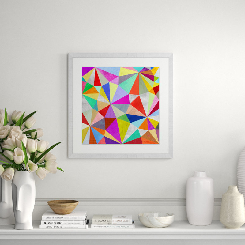 Paper Airplanes 1' Framed Graphic Art Print on Glass