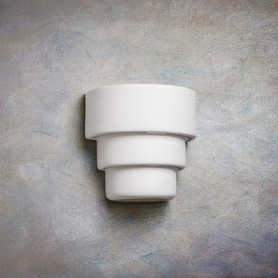 Lampe murale d'extérieur en céramique Hisae, ampoule DEL incluse