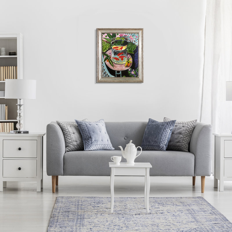 «The Gold Fish» par Henri Matisse - Peinture sur toile encadrée, H 30 po x l 26 po x P 2 po