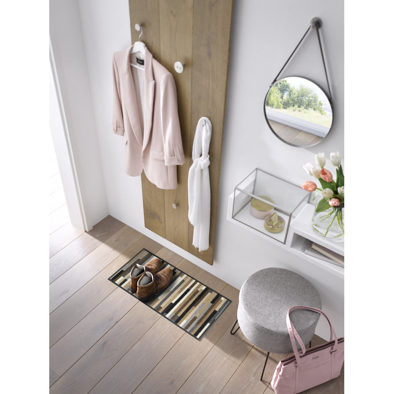 Mikado Non-Slip Doormat, Rectangular 35 x 120cm, Brown