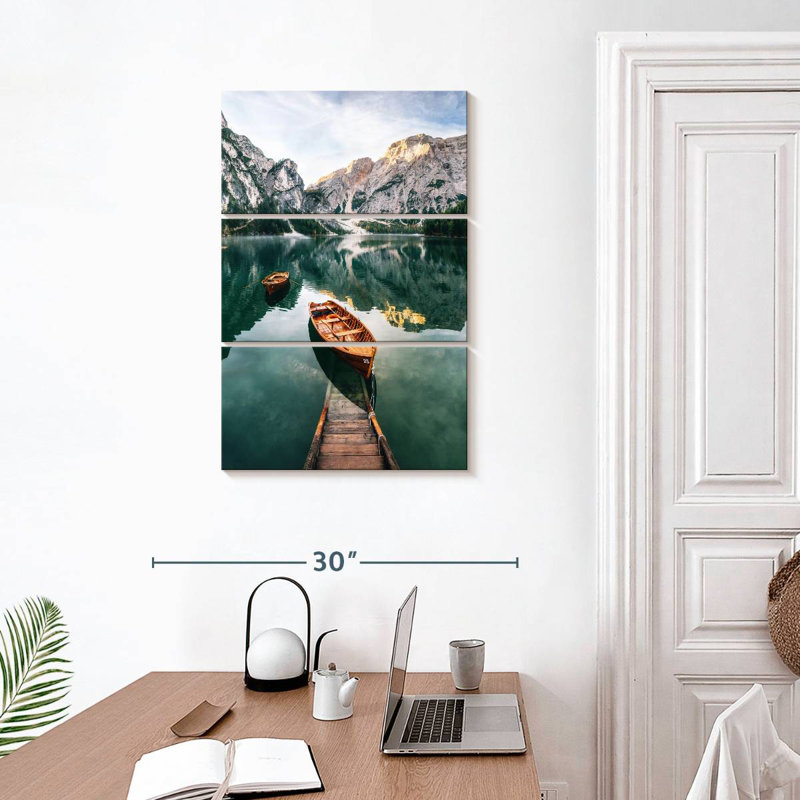 Bateaux Mehar Braies Lake, H 32 po x l 20 po